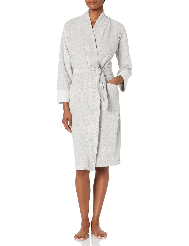 Natori N Natori Women's Nirvana Robe, Heather Grey, Large - Image 1